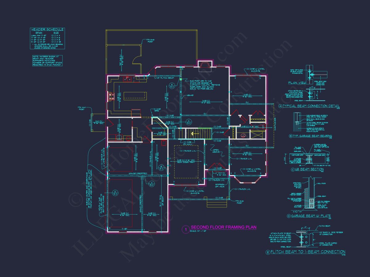Colonial Revival house Plan: 3D Blueprint for Spacious Designs