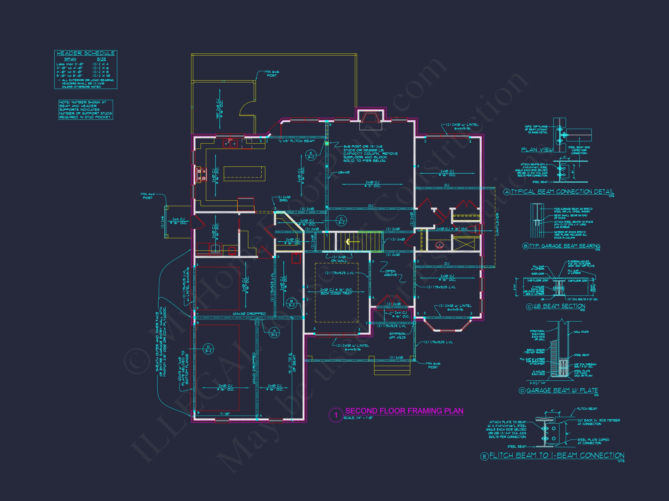 Colonial Revival Home Plan: 3D Blueprint for Spacious Designs