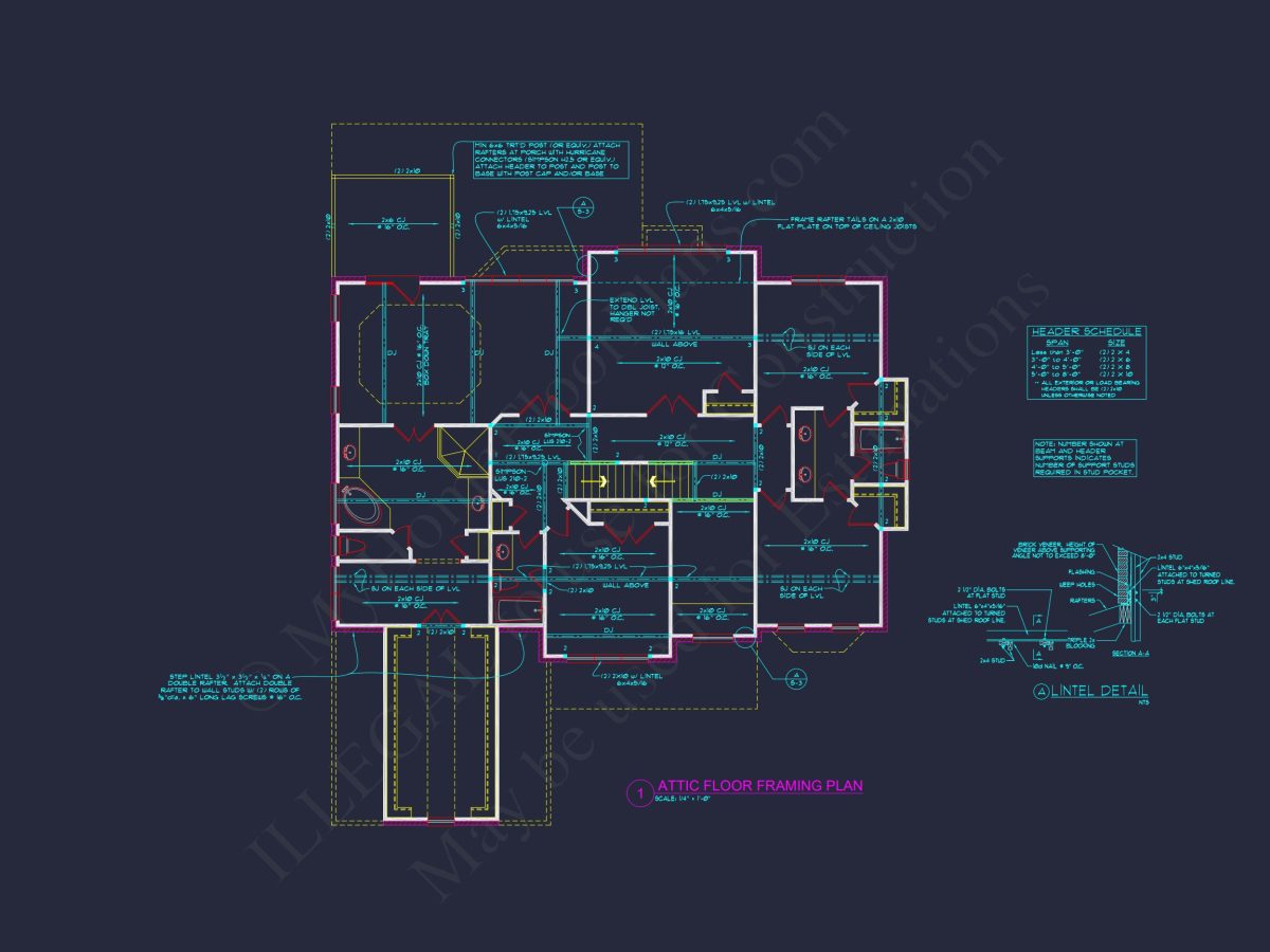 Colonial Revival house Plan: 3D Blueprint for Spacious Designs