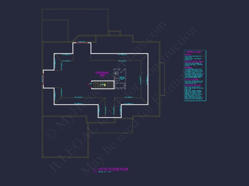Colonial Revival house Plan: 3D Blueprint for Spacious Designs