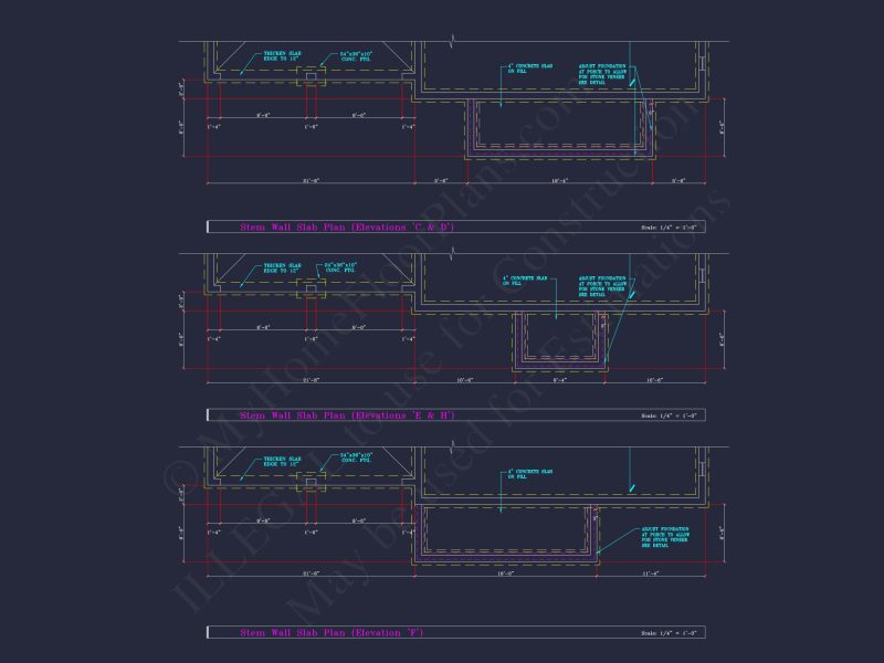Colonial Revival house Plan - 4 Bed, 4 Bath, with CAD Designs
