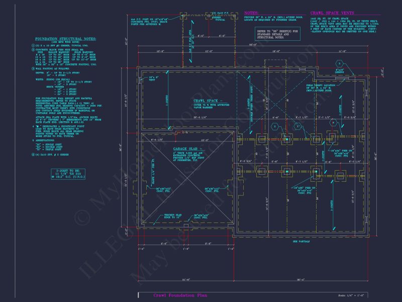 Colonial Revival house Plan - 4 Bed, 4 Bath, with CAD Designs