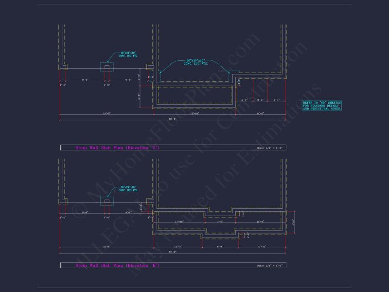 Colonial Revival house Plan - 4 Bed, 4 Bath, with CAD Designs