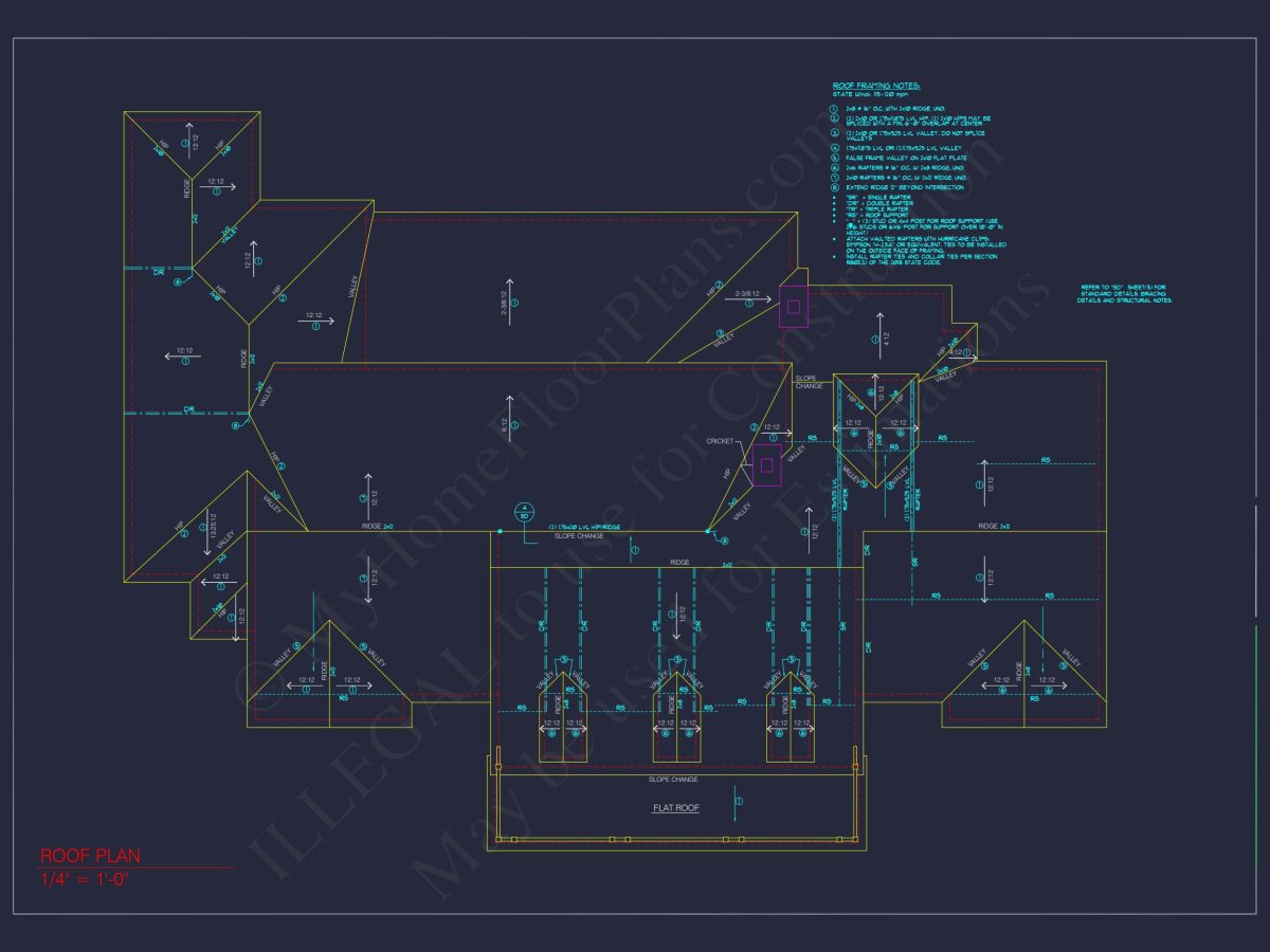 Colonial Revival house Plan: Architectural Floor Designs