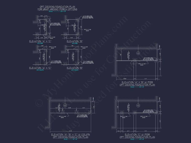 Colonial Revival house Plan With 2-Story Floor Plan Design