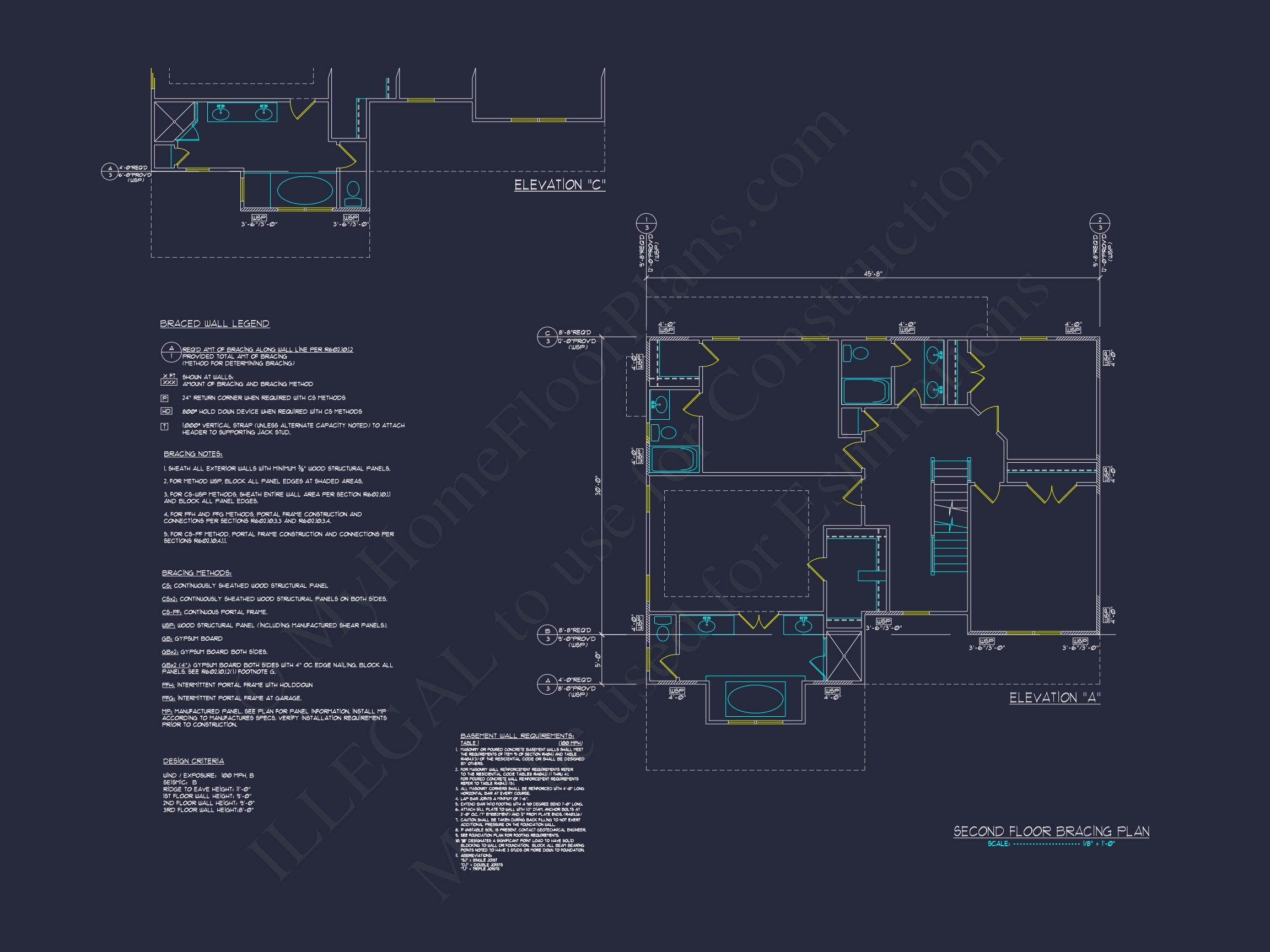 Colonial Revival Home Plan With 2-Story Floor Plan Design