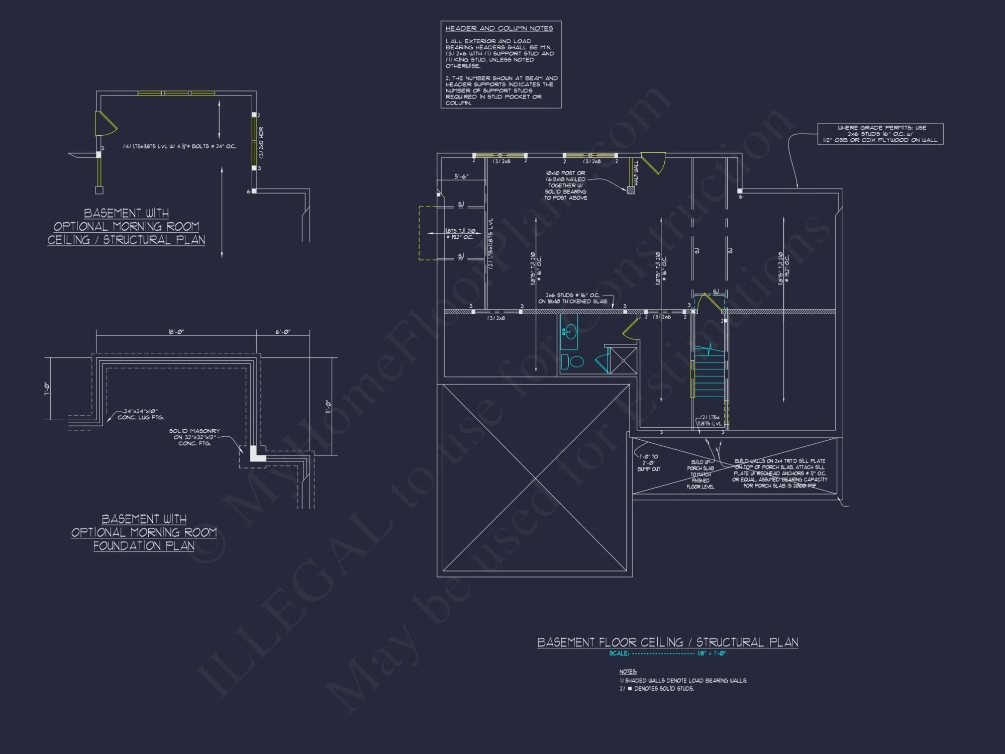 Colonial Revival house Plan With 2-Story Floor Plan Design