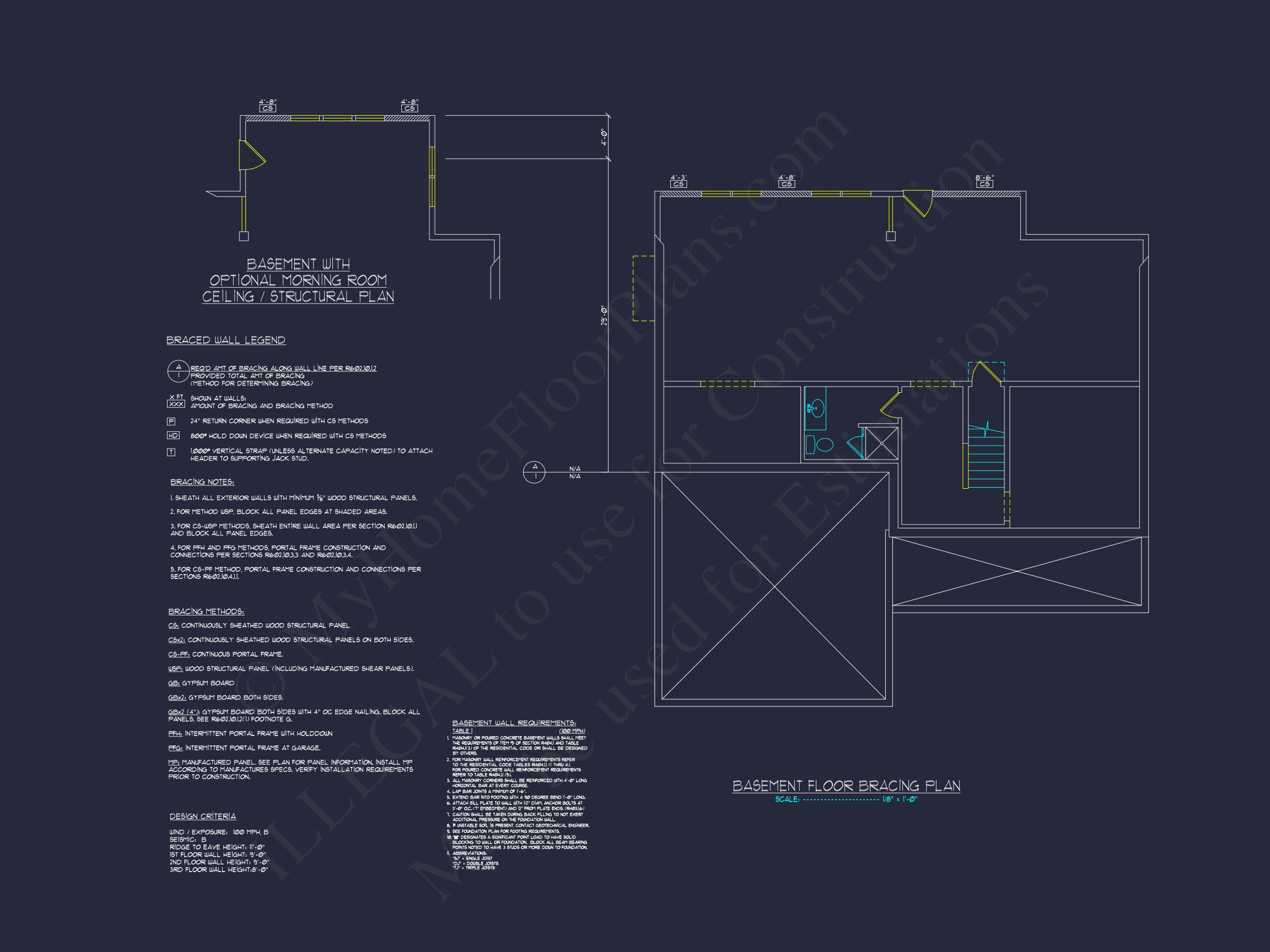 Colonial Revival Home Plan With 2-Story Floor Plan Design