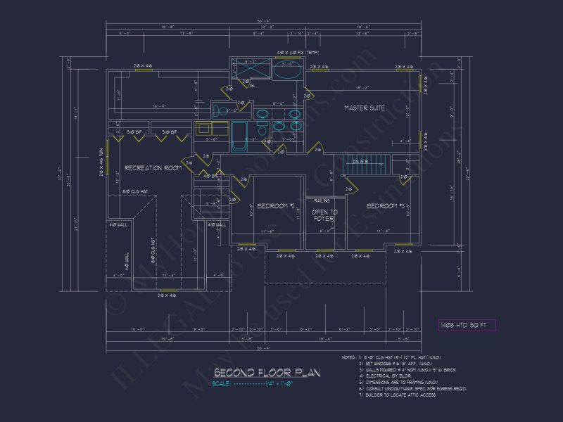 Colonial Revival house Plan with CAD Floor Plans and Designs