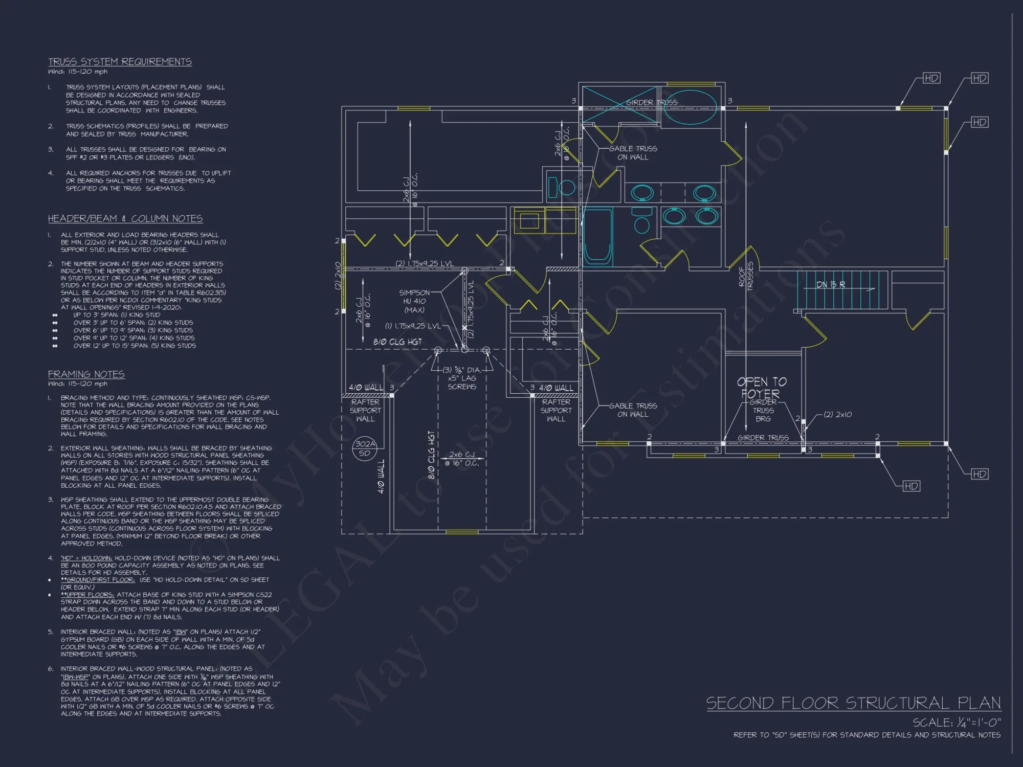 Colonial Revival house Plan with CAD Floor Plans and Designs