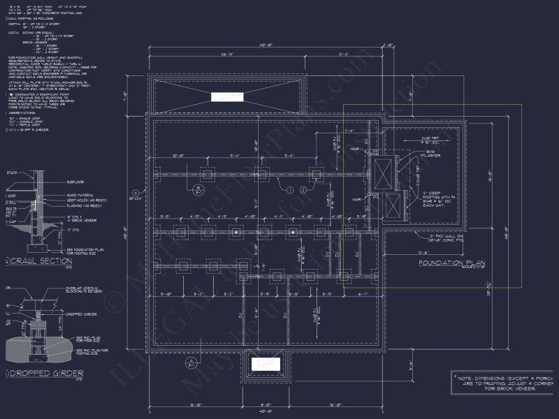 Colonial Revival house Plan with Floor Plans & CAD Designs