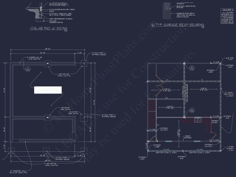 Colonial Revival house Plan with Floor Plans & CAD Designs