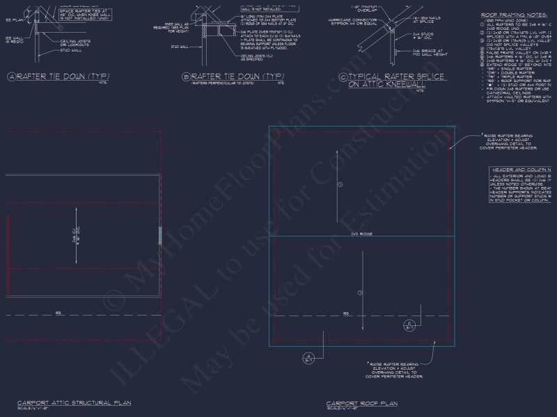 Colonial Revival house Plan with Floor Plans & CAD Designs