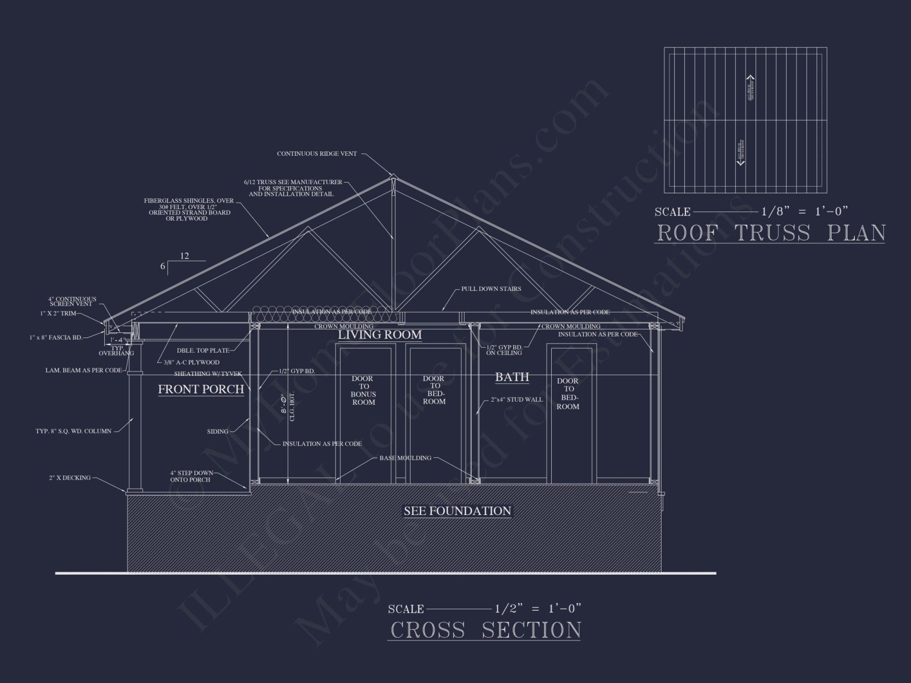 Compact Beach house Plan with 1-Story CAD Designs & Blueprint