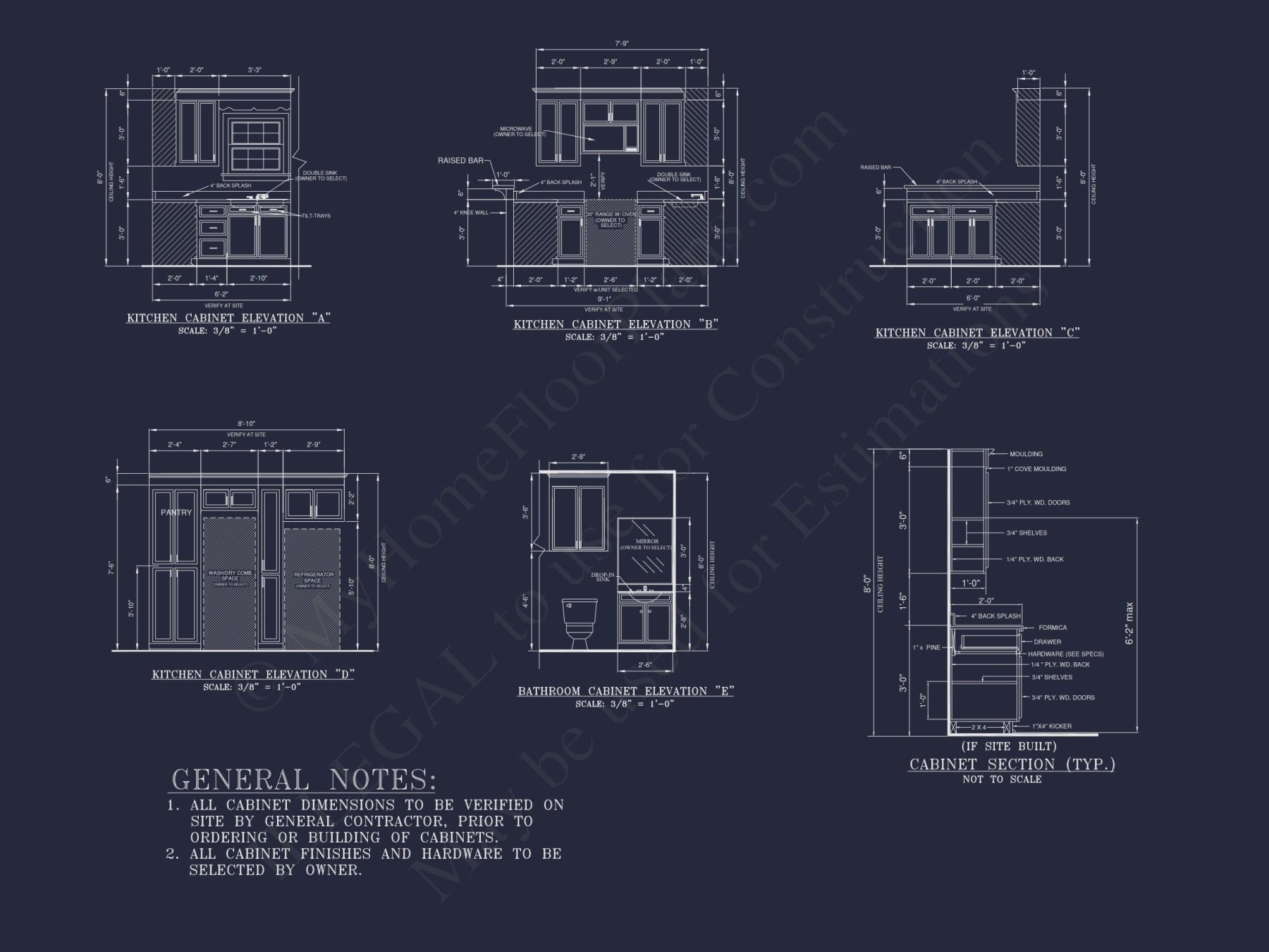 Compact Beach house Plan with 1-Story CAD Designs & Blueprint