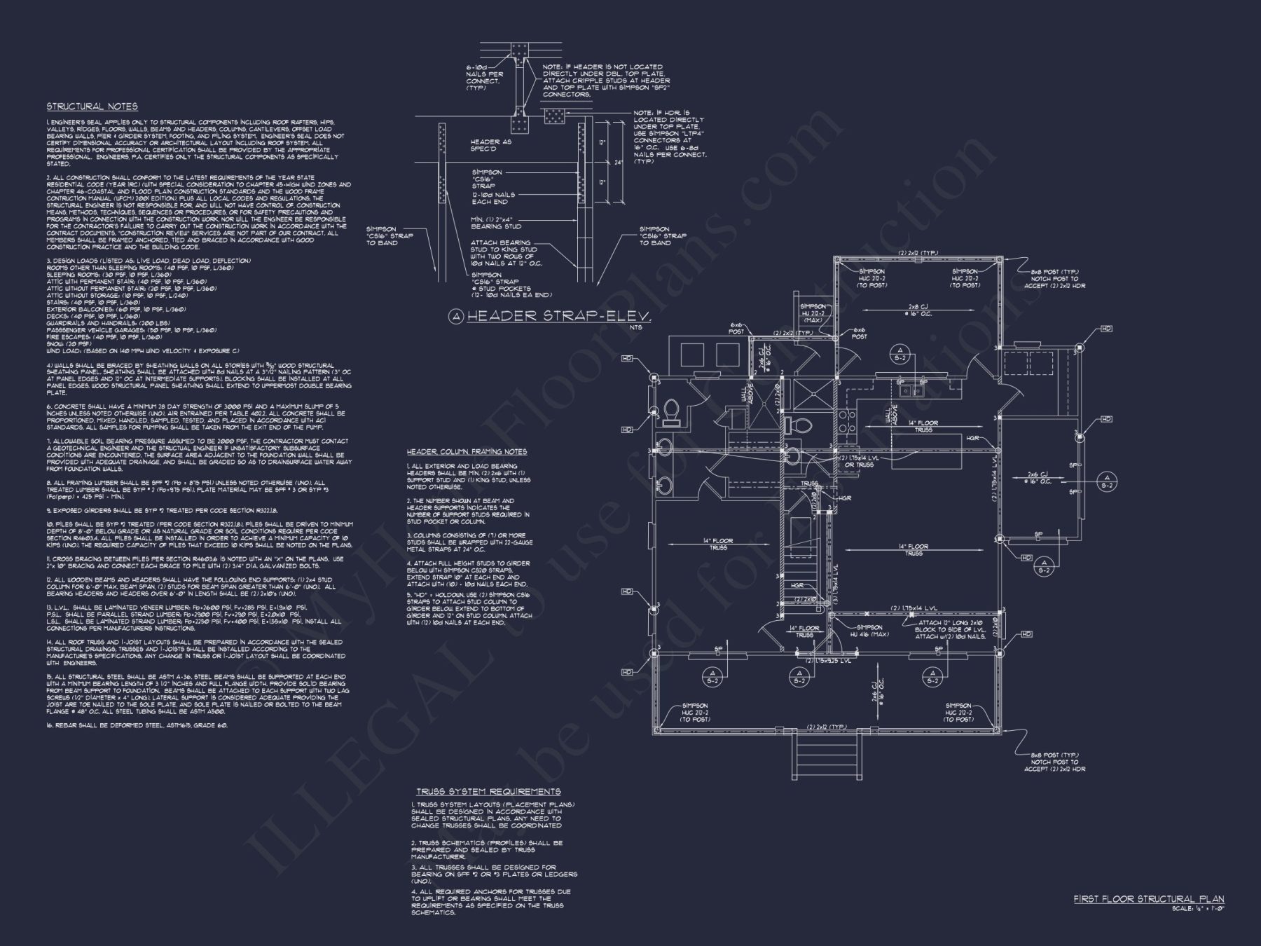 Compact Golf Cart Garage Plan with Simple Designs and CAD Layout