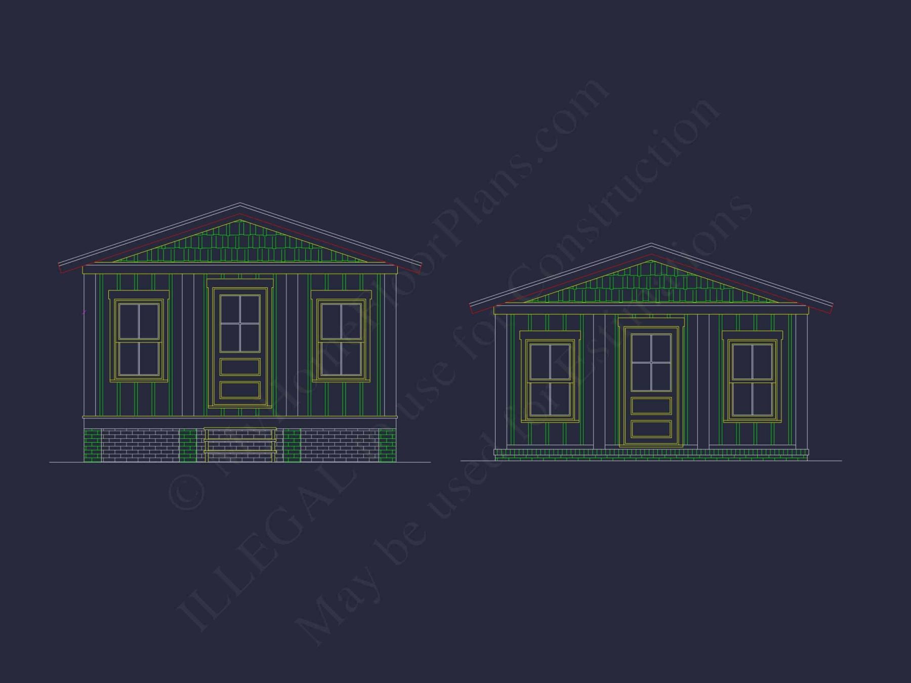 Compact house Floor Plan with Detailed CAD Architecture Design