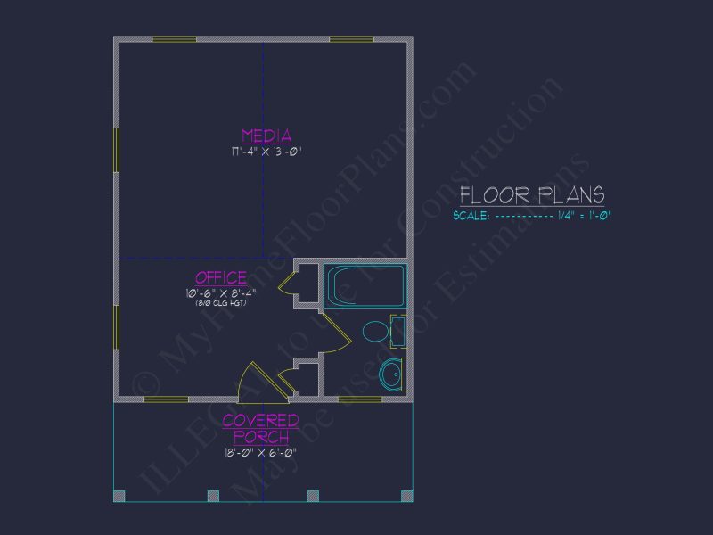 Compact house Floor Plan with Detailed CAD Architecture Design