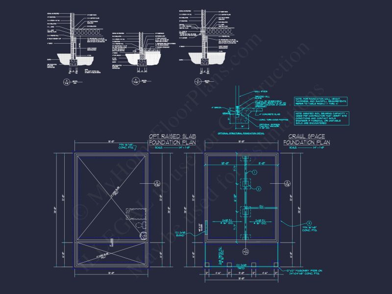 Compact house Floor Plan with Detailed CAD Architecture Design