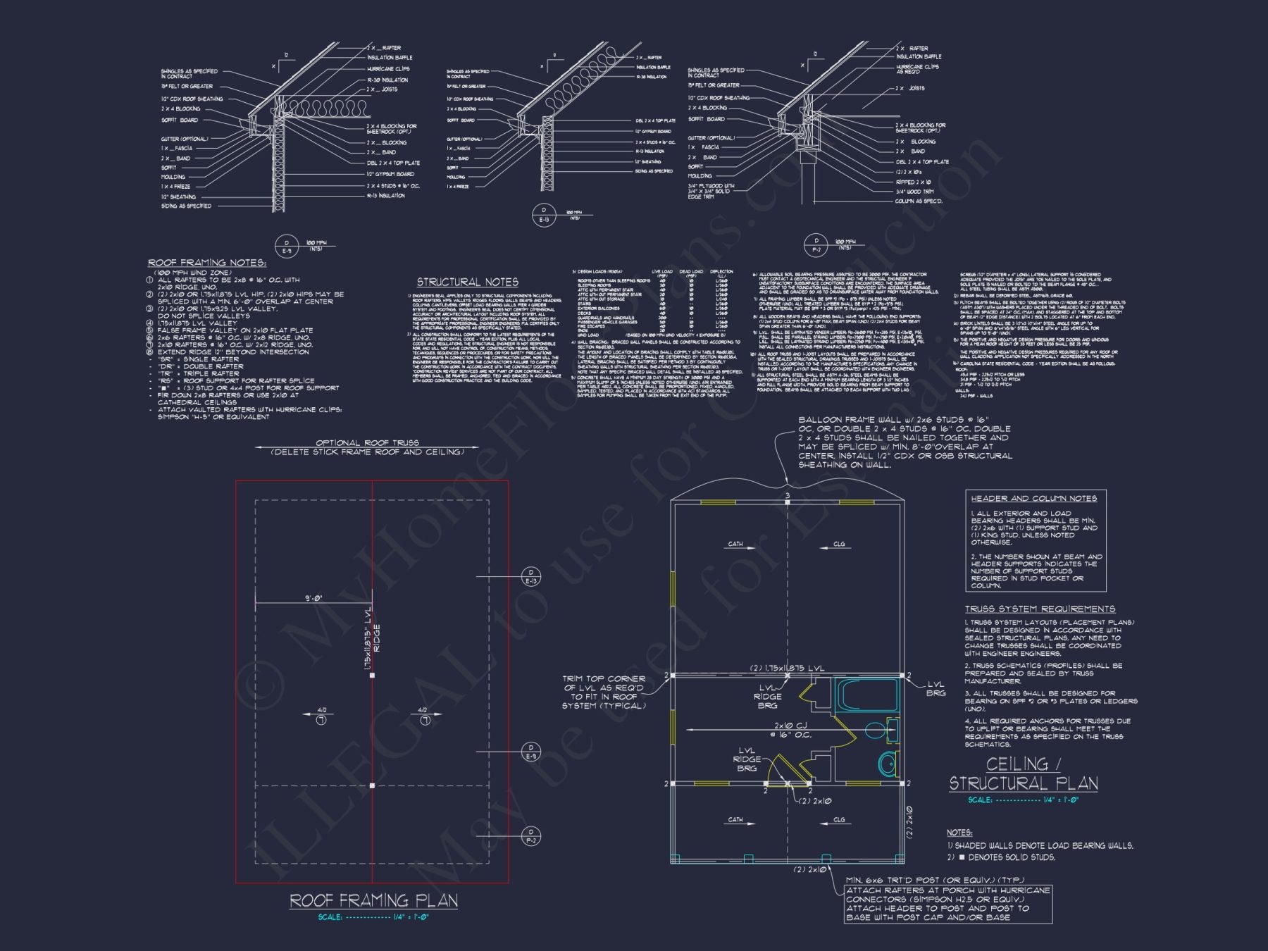 Compact house Floor Plan with Detailed CAD Architecture Design
