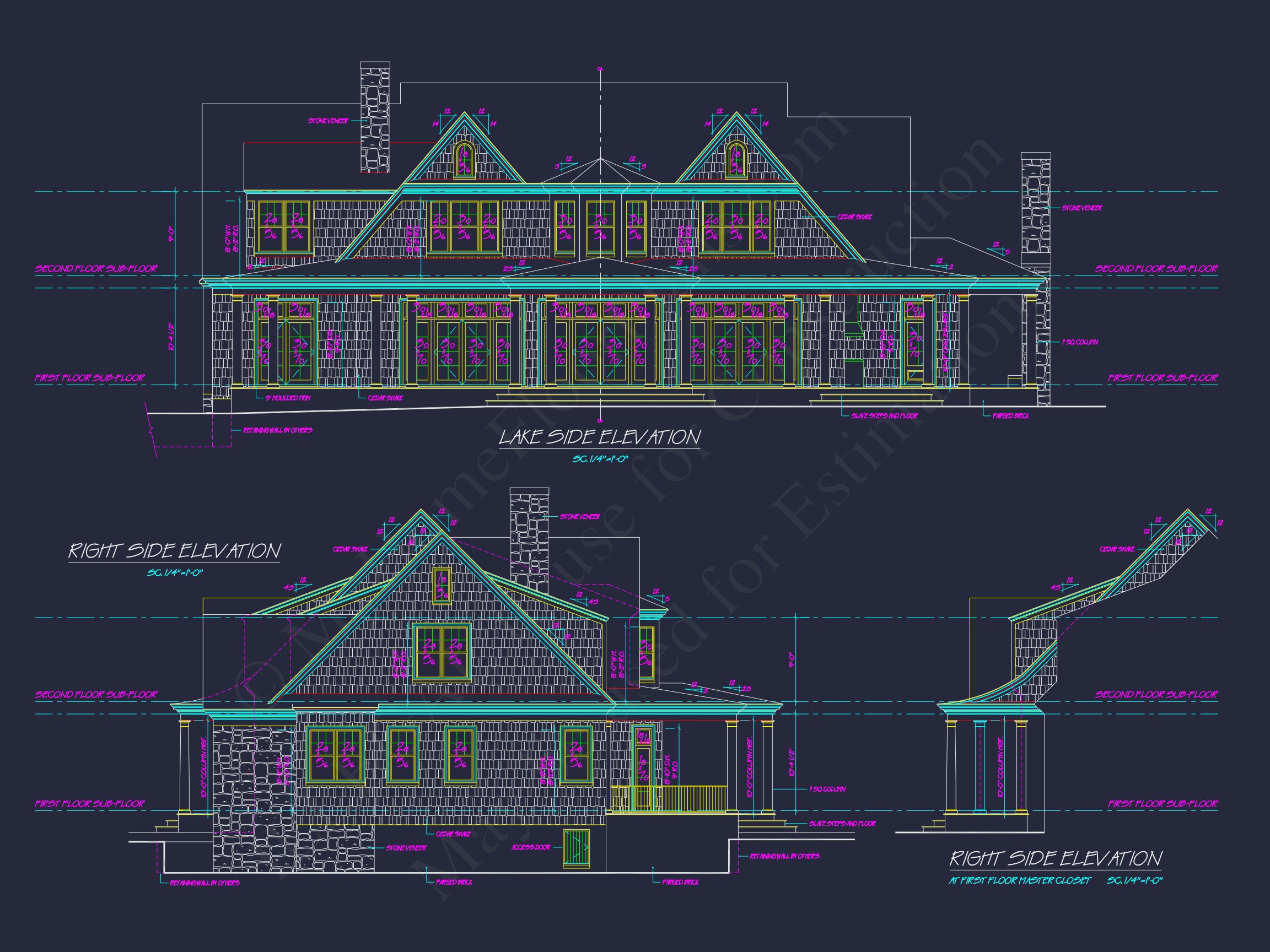 Compact house Plan with 2 Floors,Garage & Craftsman Design