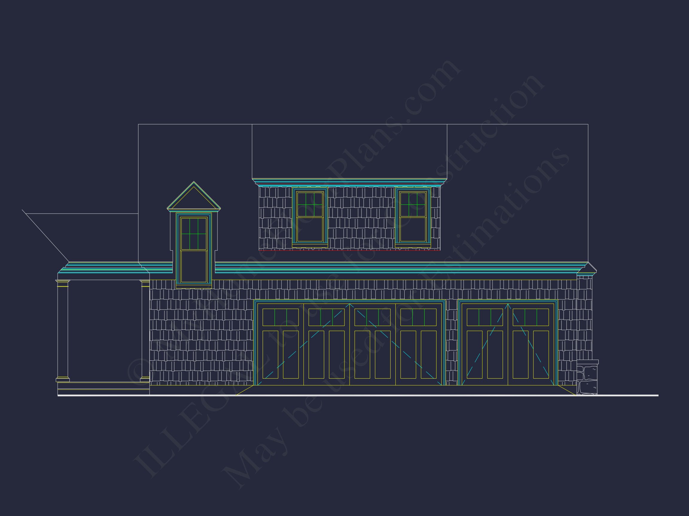 Compact house Plan with 2 Floors,Garage & Craftsman Design