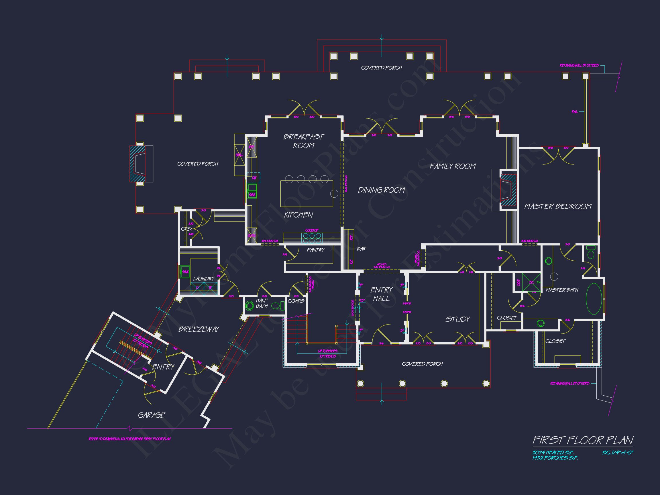 Compact house Plan with 2 Floors,Garage & Craftsman Design