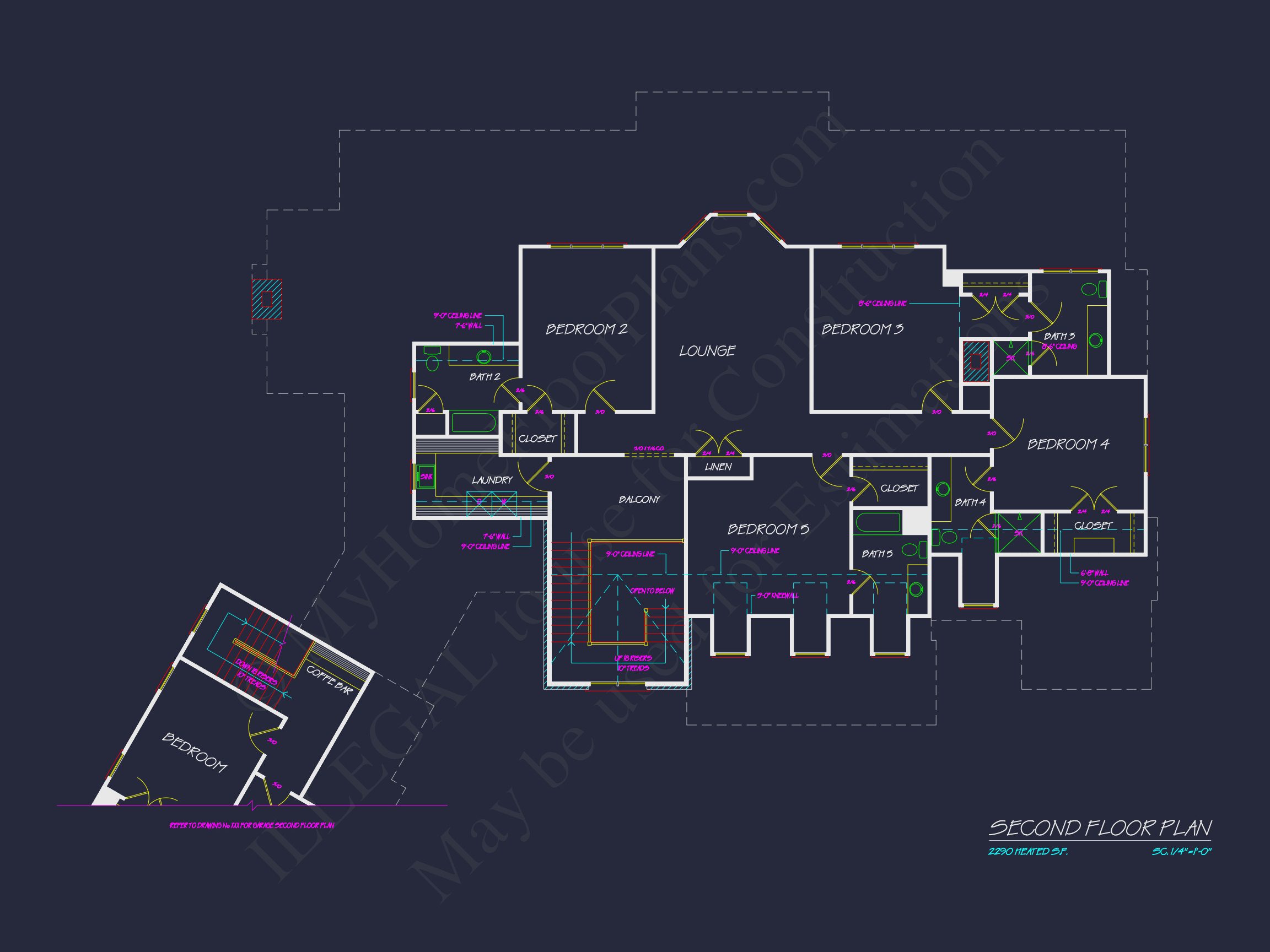 Compact house Plan with 2 Floors,Garage & Craftsman Design
