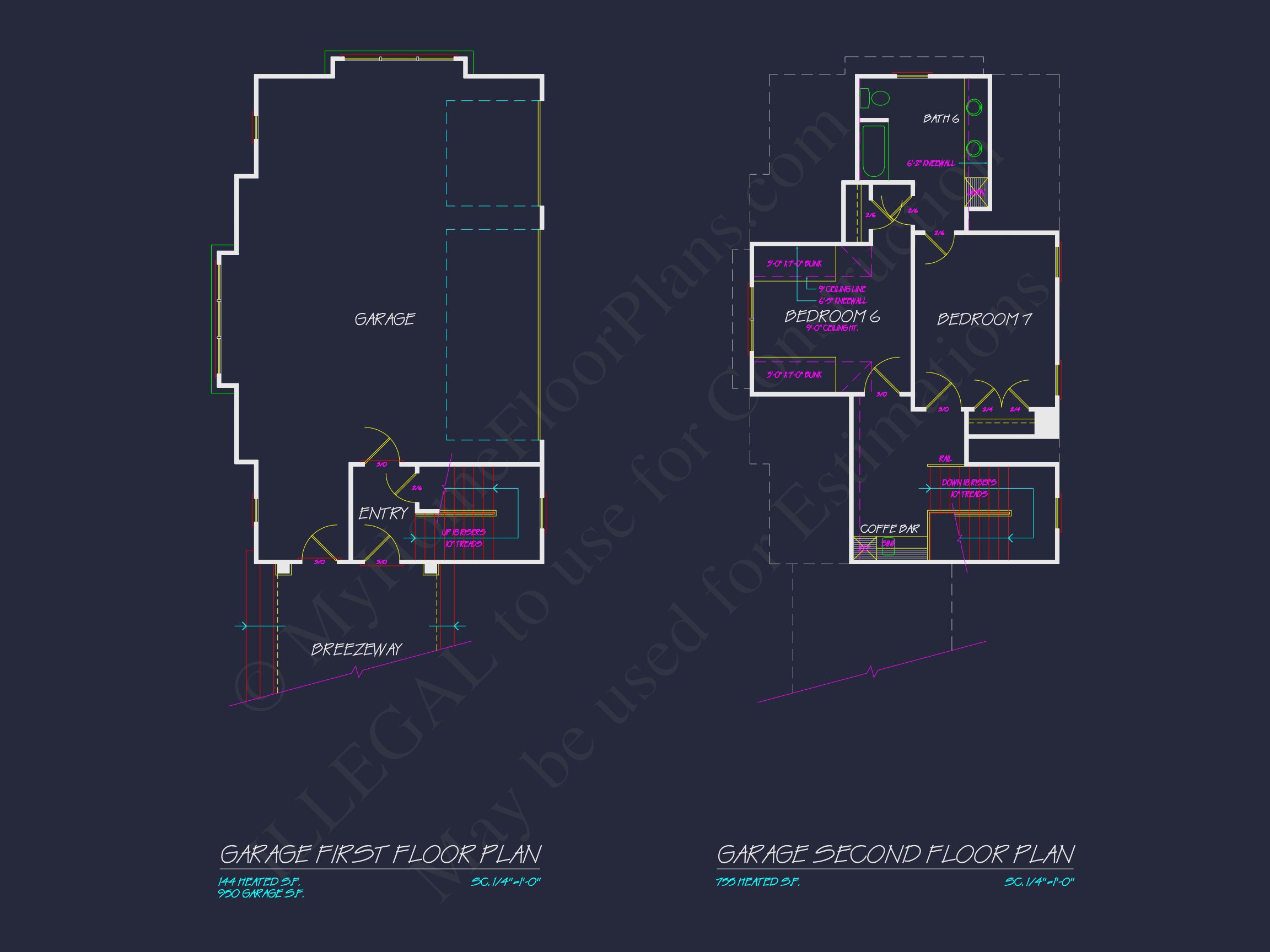 Compact house Plan with 2 Floors,Garage & Craftsman Design