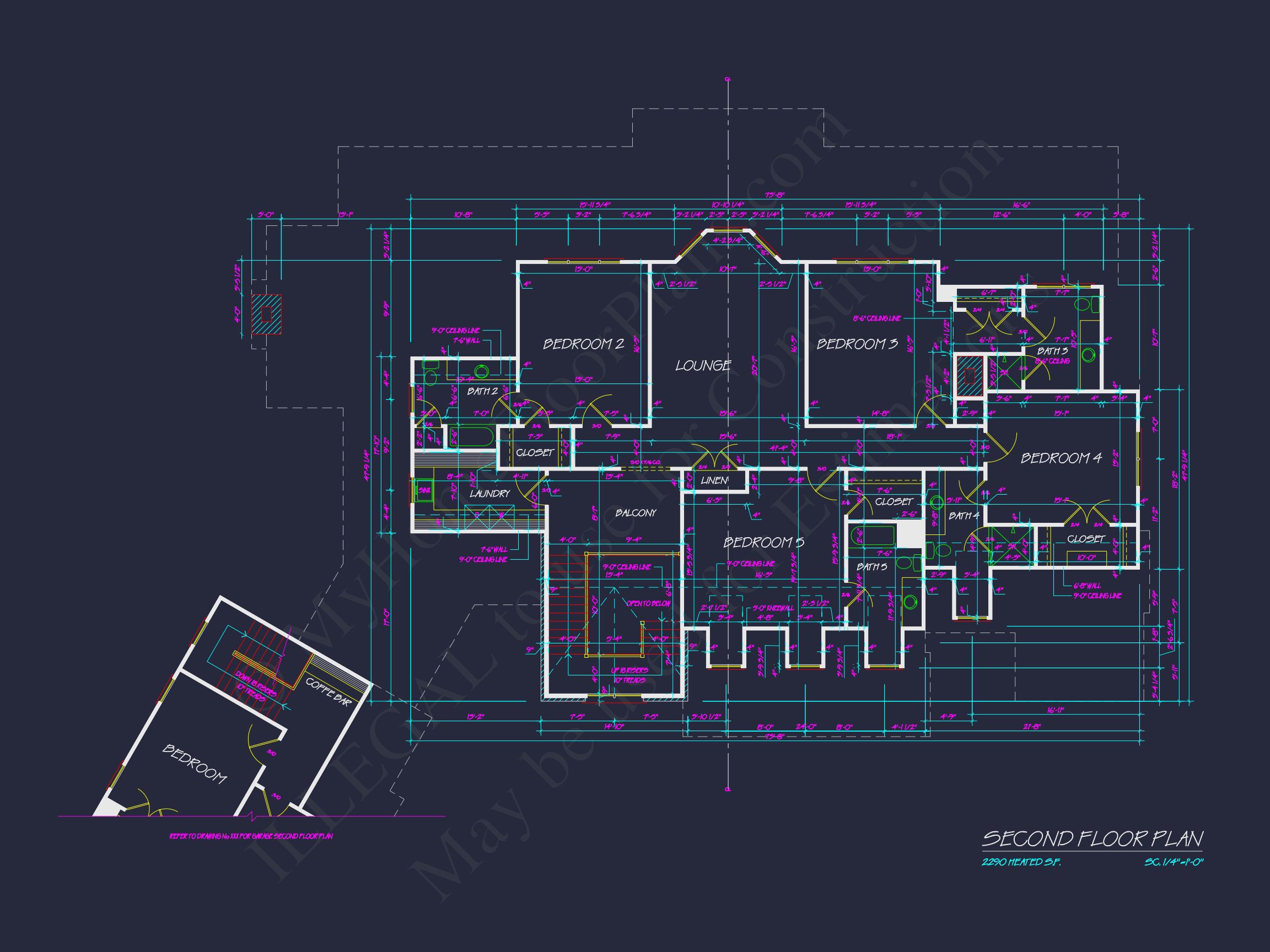 Compact house Plan with 2 Floors,Garage & Craftsman Design
