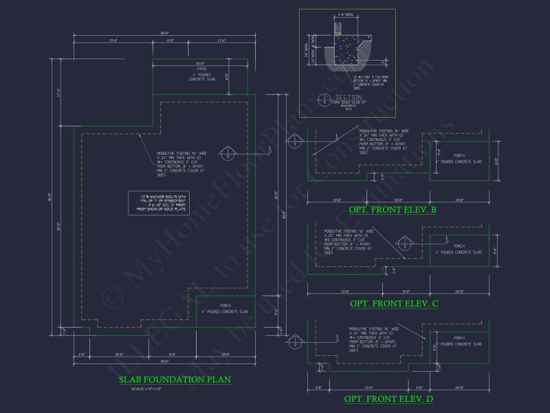 Compact house Plan with 3 Bedrooms – CAD Floor Plan Designs