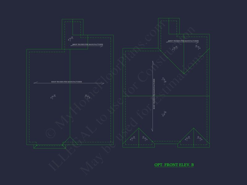 Compact house Plan with 3 Bedrooms – CAD Floor Plan Designs