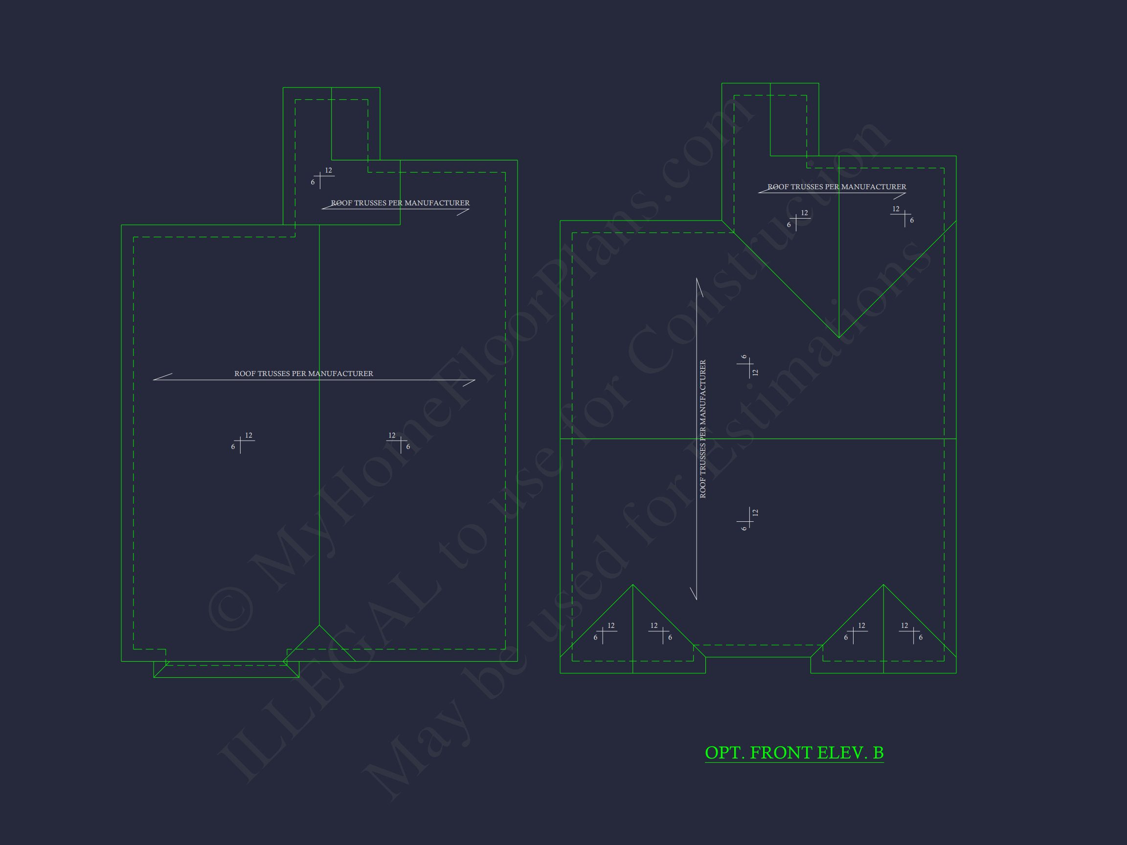 Compact house Plan with 3 Bedrooms – CAD Floor Plan Designs