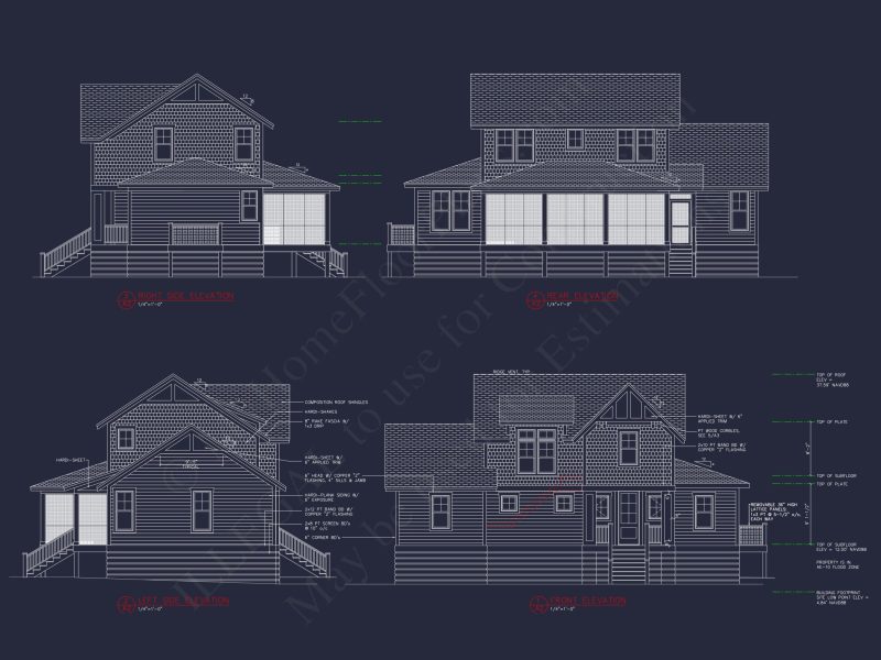 Compact house Plan with Living Space, Garage, and CAD Designs