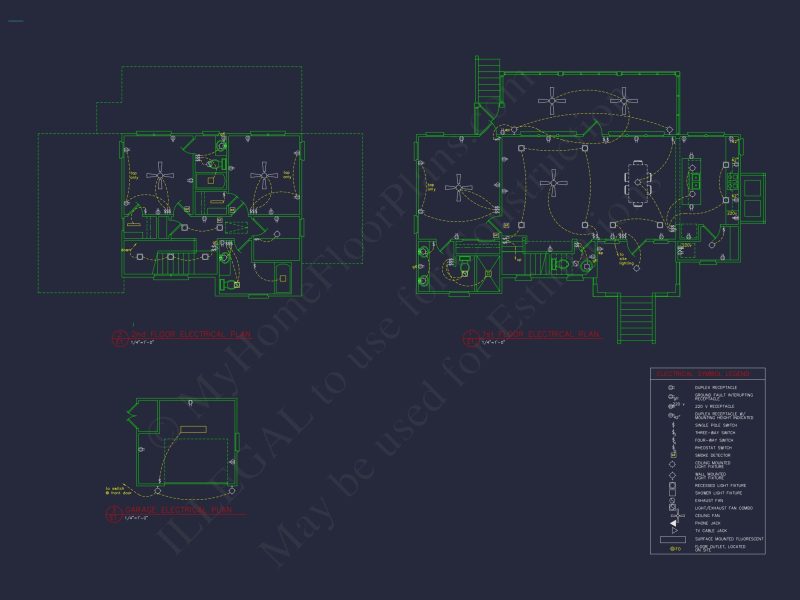 Compact house Plan with Living Space, Garage, and CAD Designs