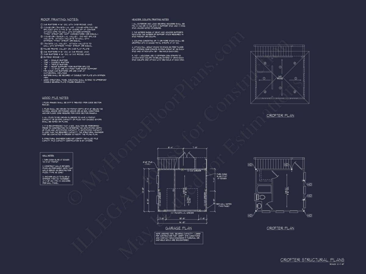 Compact house Plan with Living Space, Garage, and CAD Designs