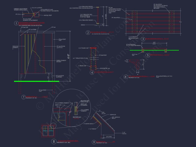 Compact house Plan with Studio & Cart Garage - CAD Designs