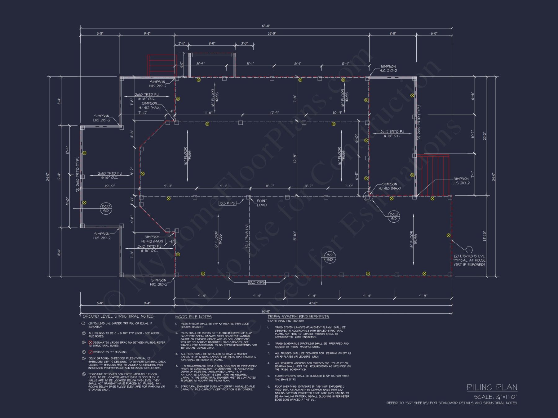 Compact house Plan with Studio & Cart Garage - CAD Designs