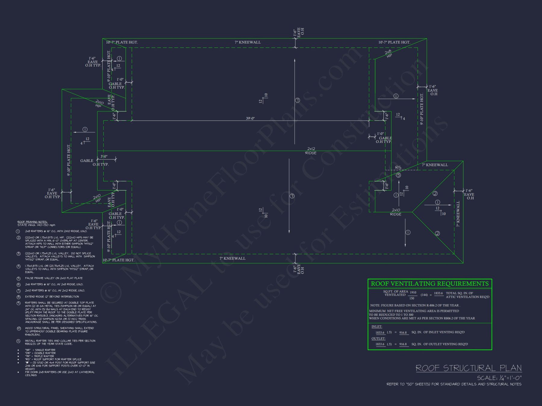 Compact house Plan with Studio & Cart Garage - CAD Designs