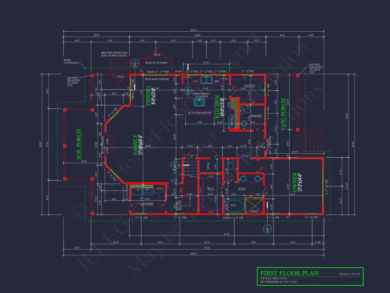 Compact house Plan with Studio & Cart Garage - CAD Designs