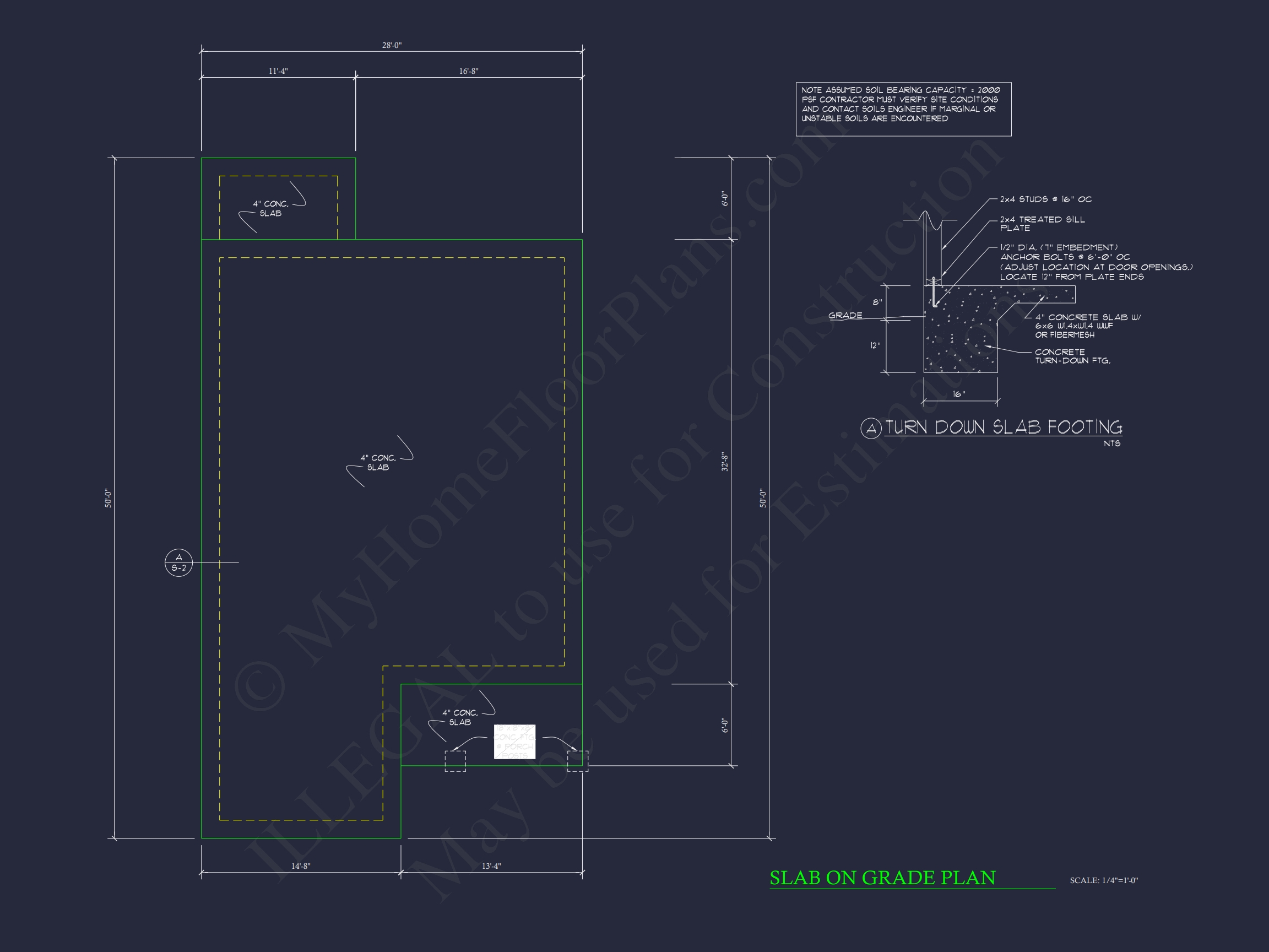 Compact Single-Family Home Plan with Blueprint Designs in CAD