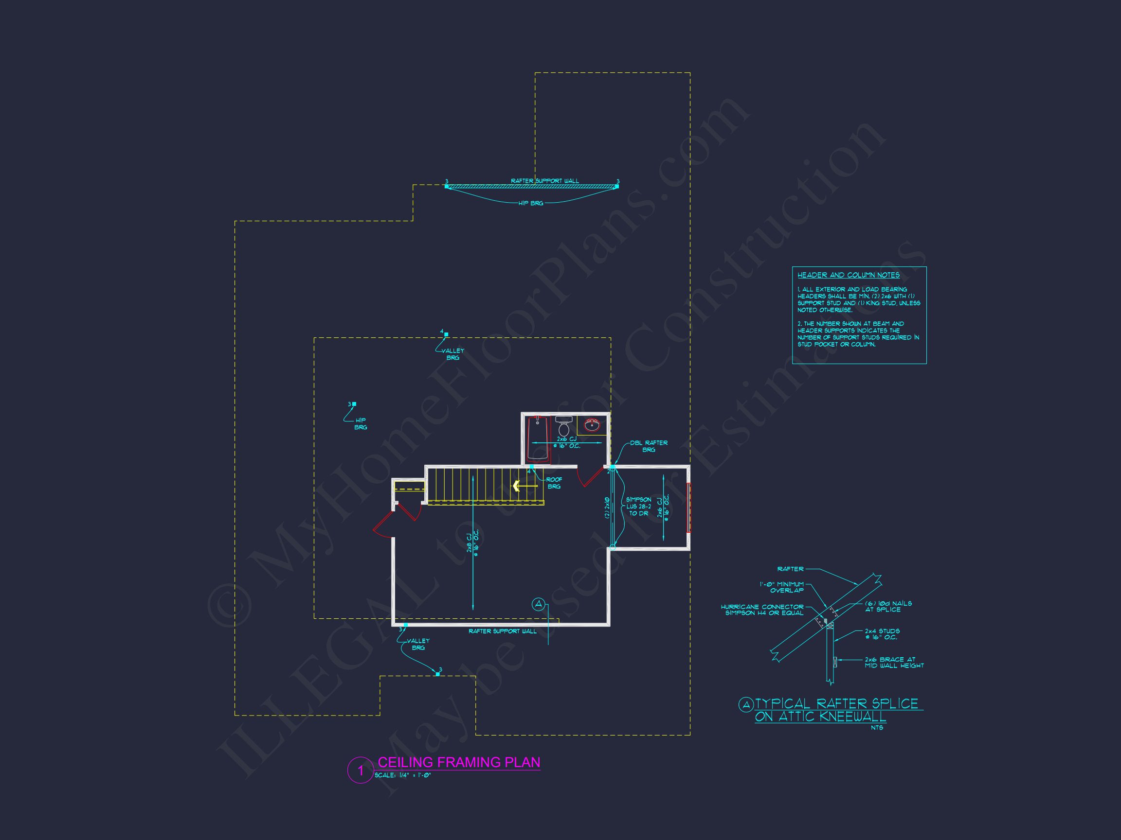 Contemporary Craftsman Home Plan with CAD & Floor Design