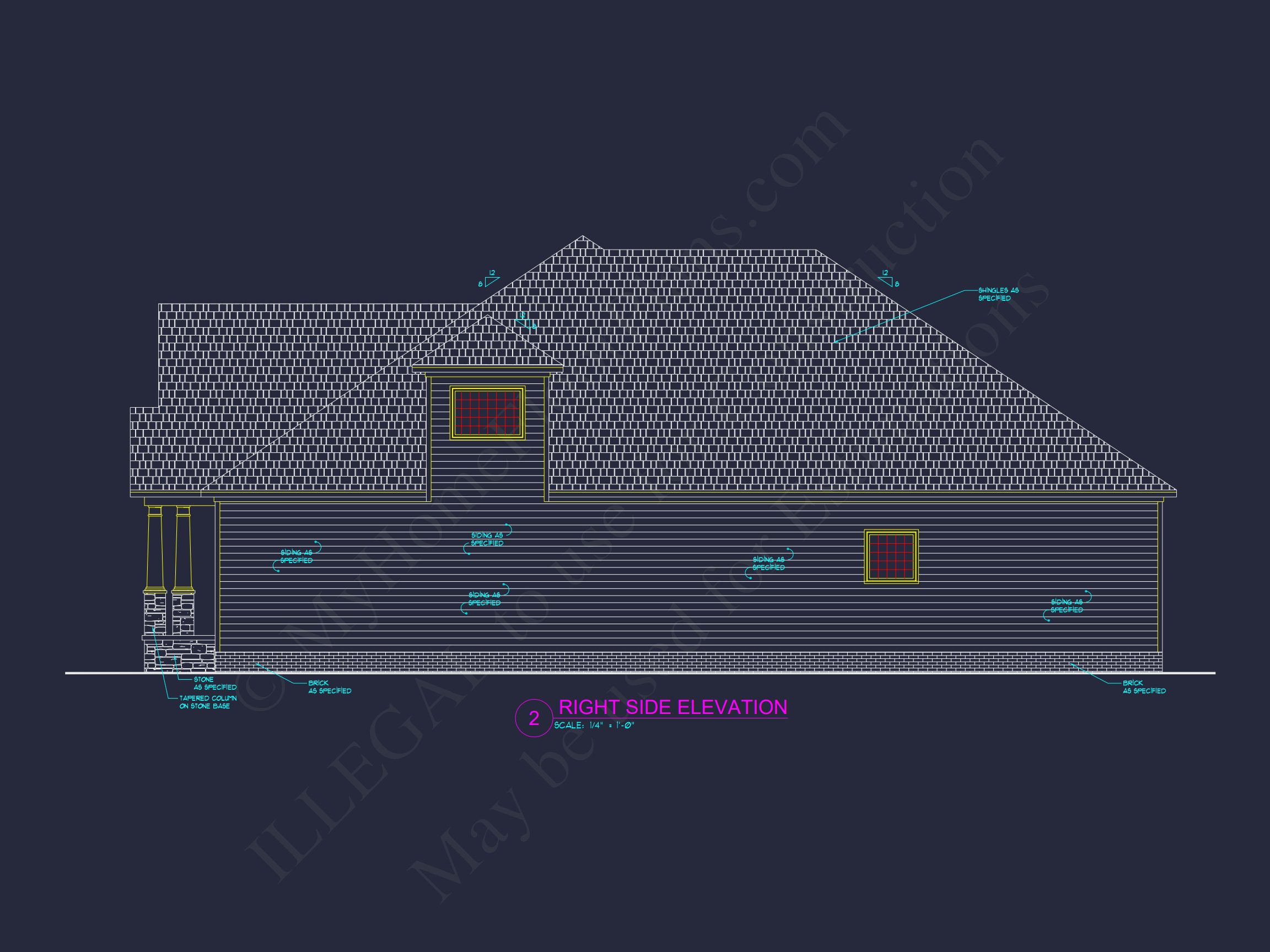 Contemporary Craftsman Home Plan with CAD & Floor Design