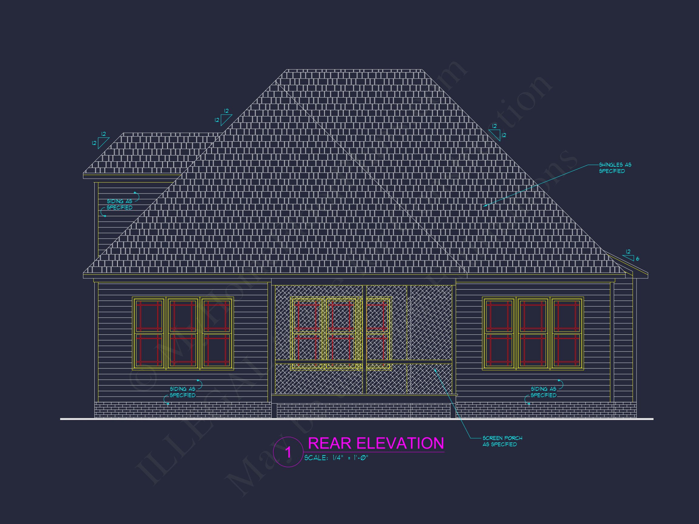 Contemporary Craftsman Home Plan with CAD & Floor Design