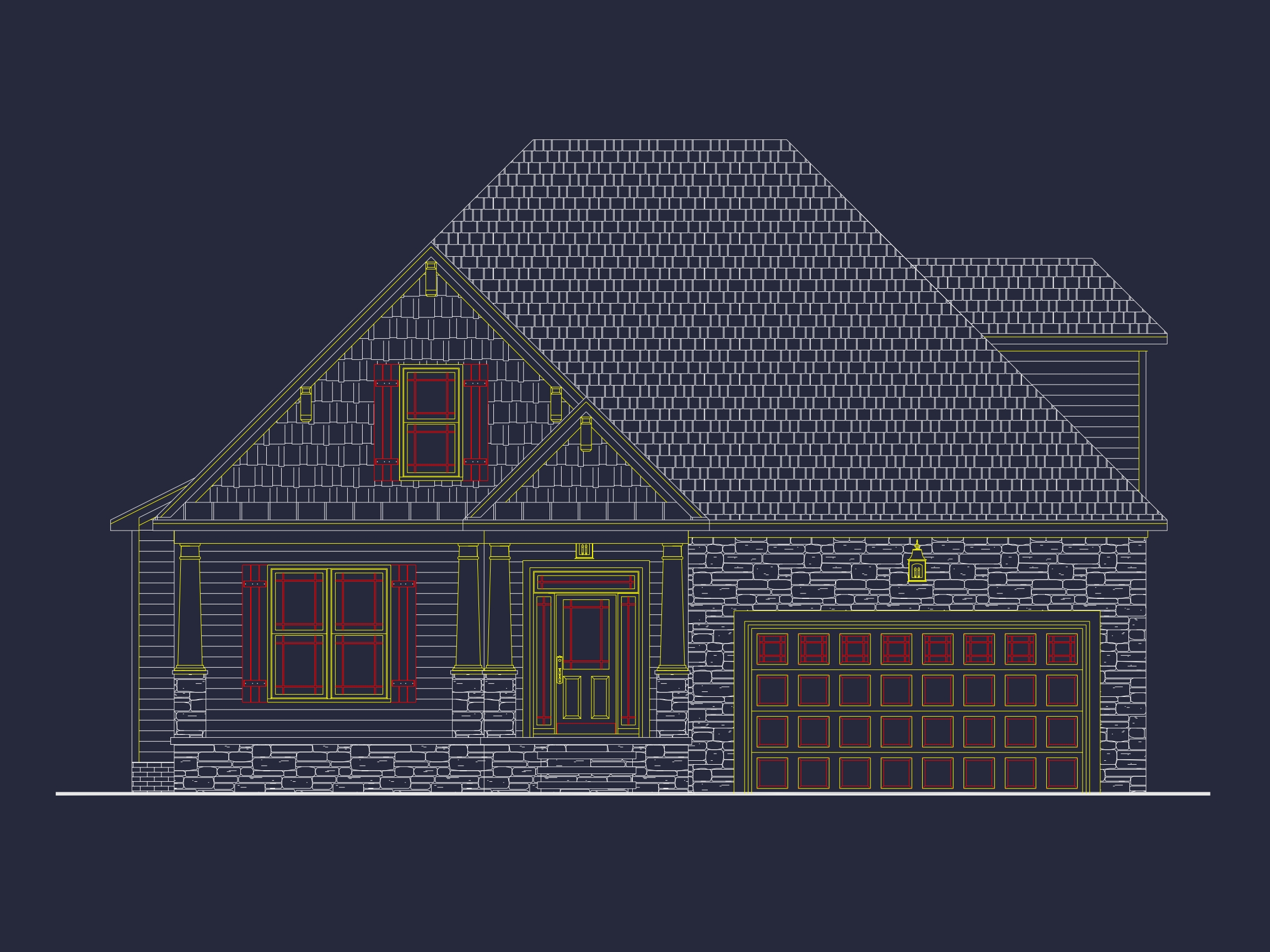 Contemporary Craftsman Home Plan with CAD & Floor Design