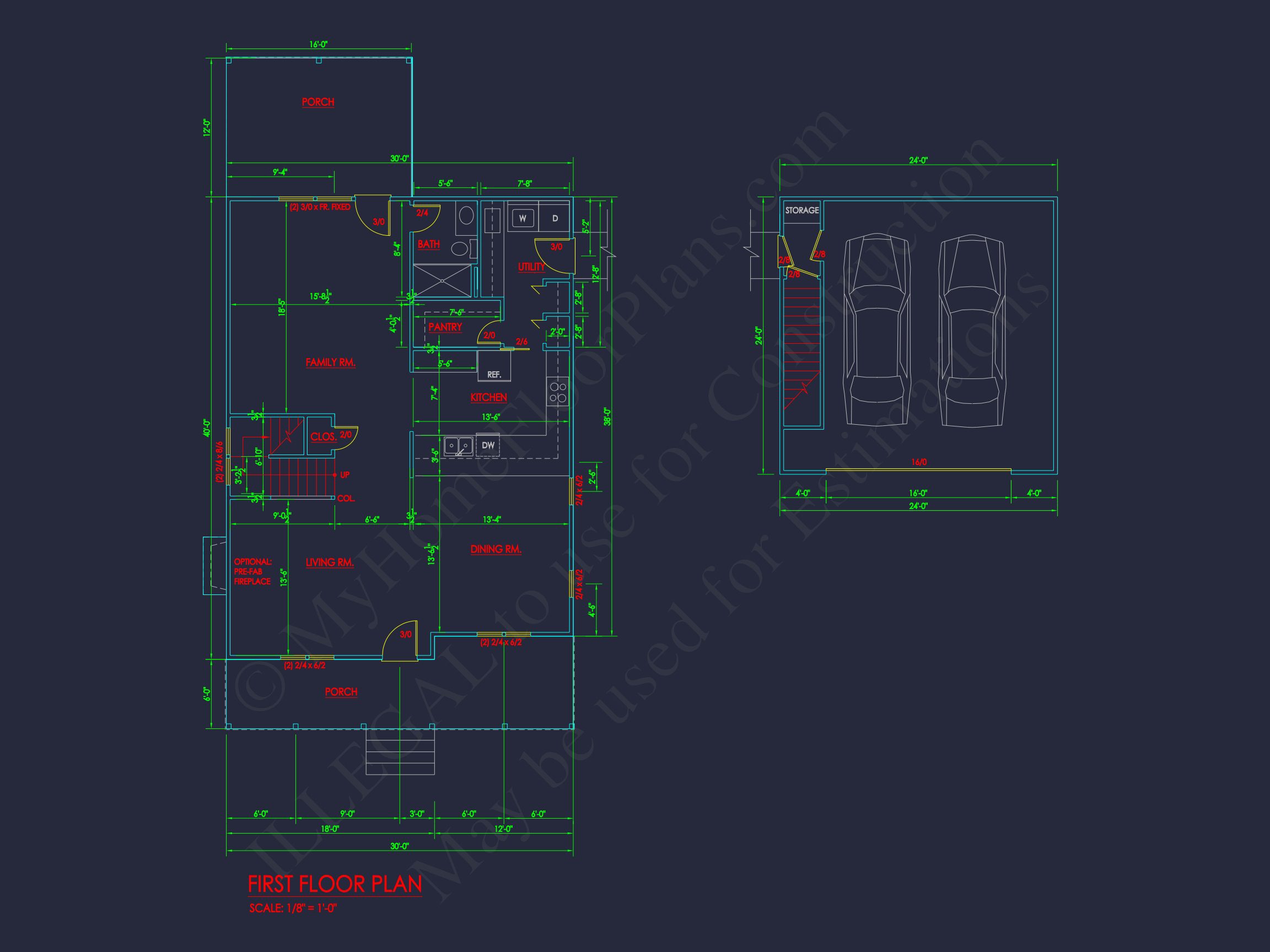 Contemporary house Plan with Spacious 4 Bedrooms and CAD Designs
