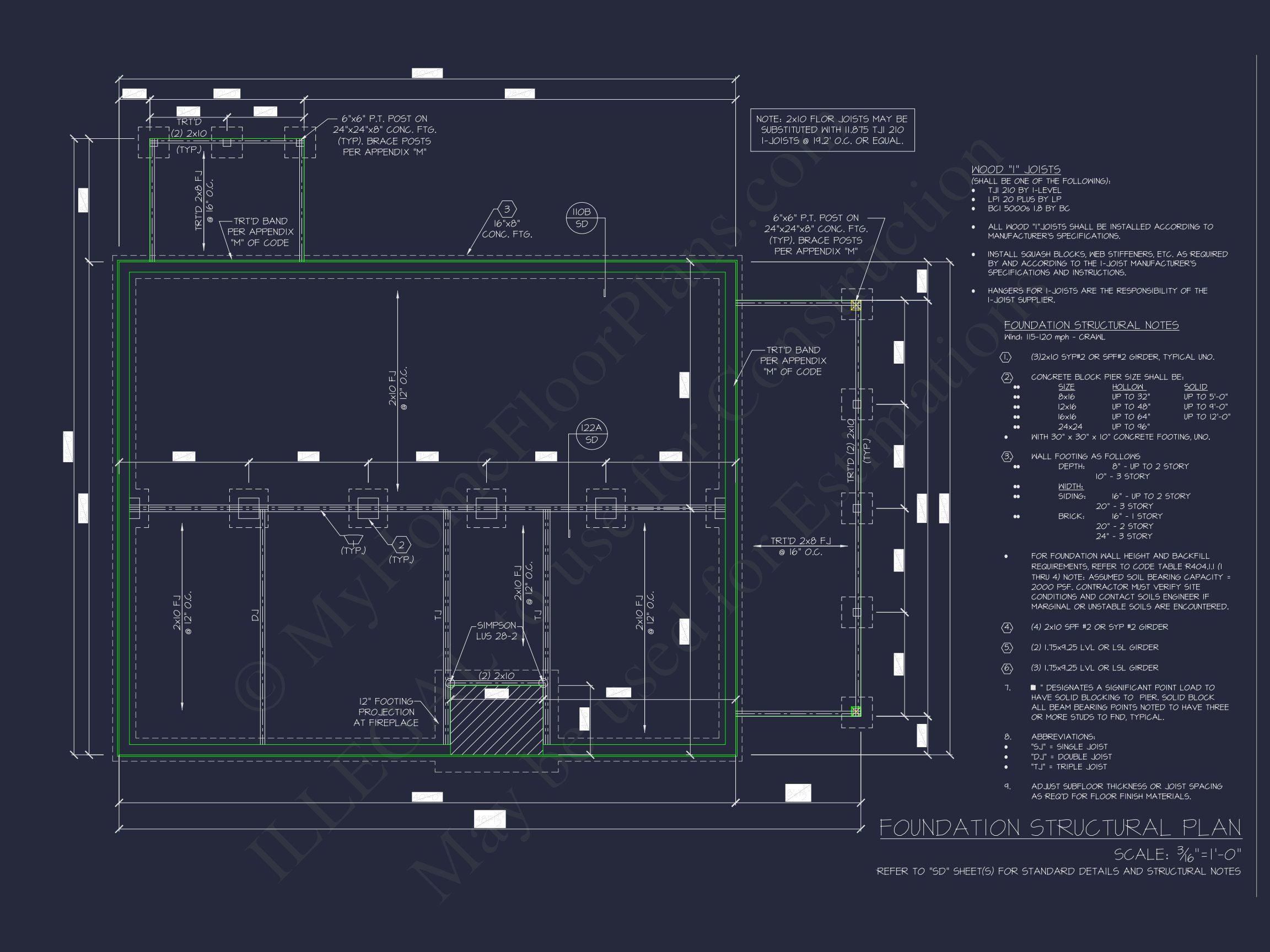 Cozy Cabin house Floor Plan with CAD Designs & Blueprint