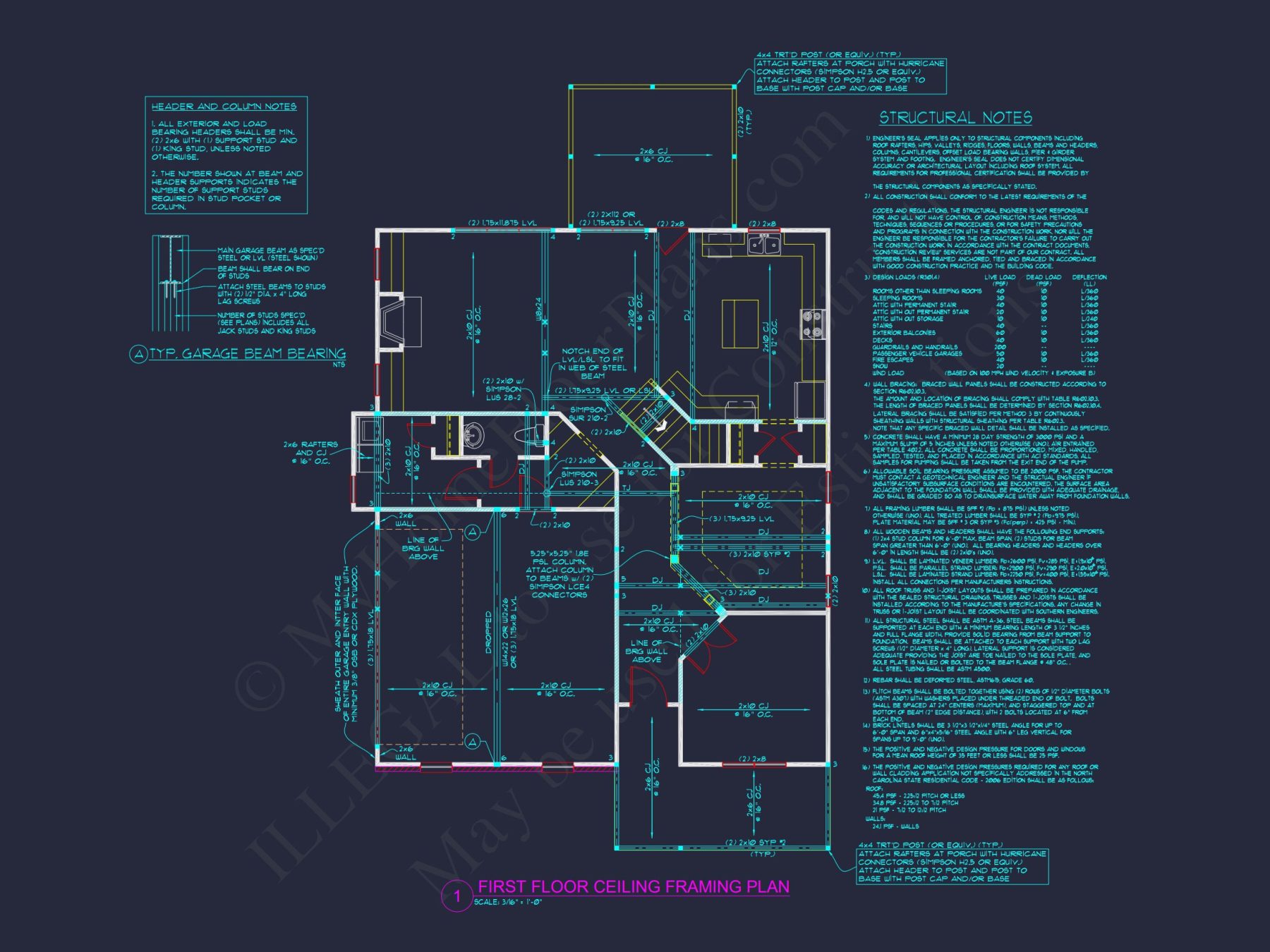 Craft your dream house plan with this CAD-designed architectural blueprint!