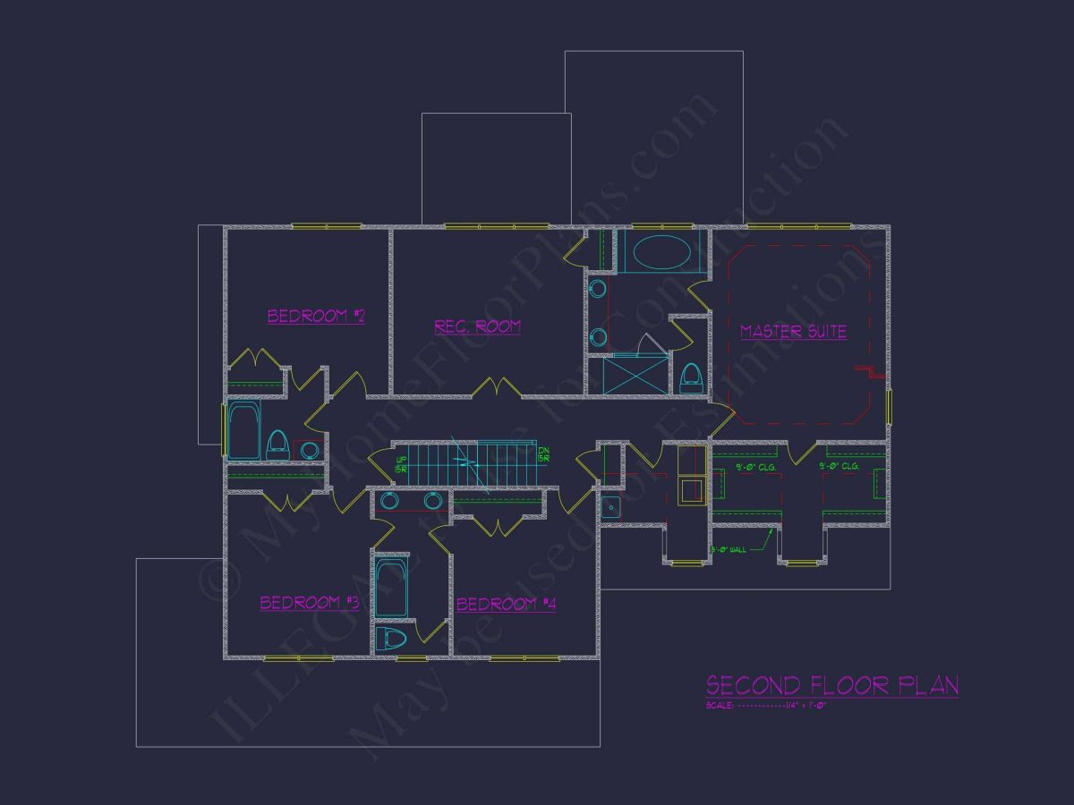 Crafted house Plan with Detailed Floor Plan and Designs by CAD