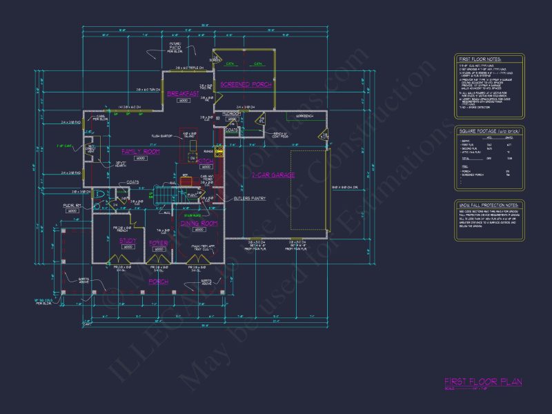 Crafted house Plan with Detailed Floor Plan and Designs by CAD